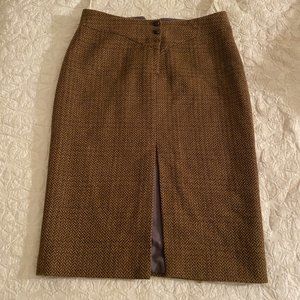 Mayle wool pencil skirt with front slit